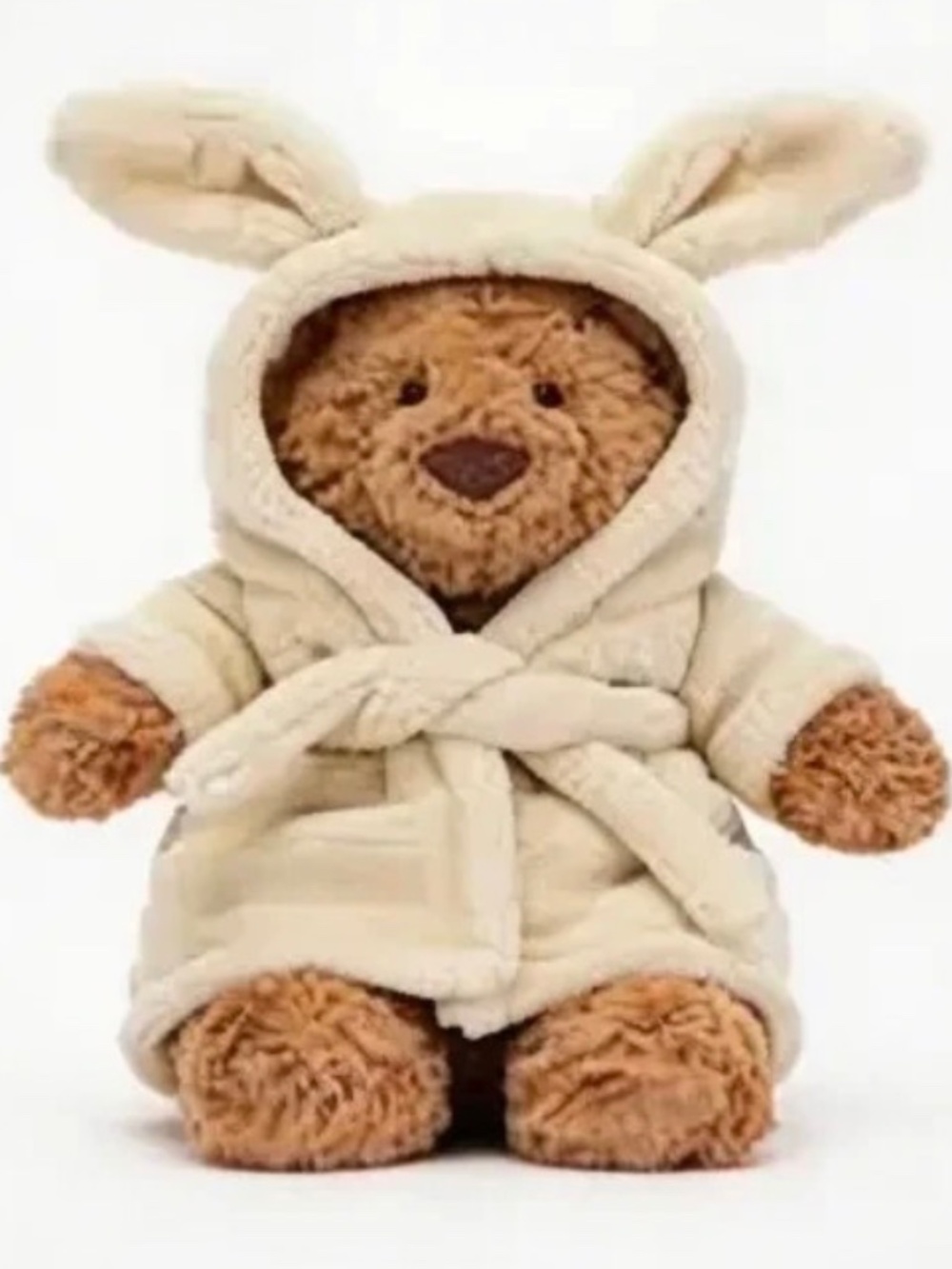 Jellycat Lovely Bartholomew Bear Bathrobe plush doll Brand New With Tag Dust Bag